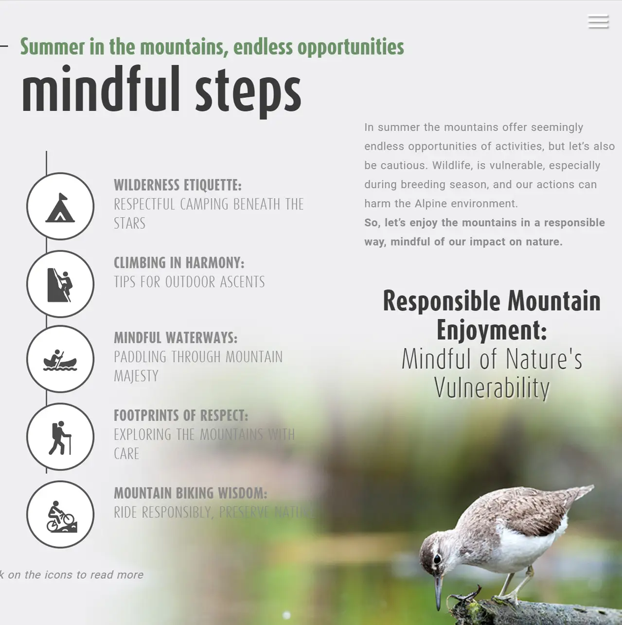 be part of the mountain site web